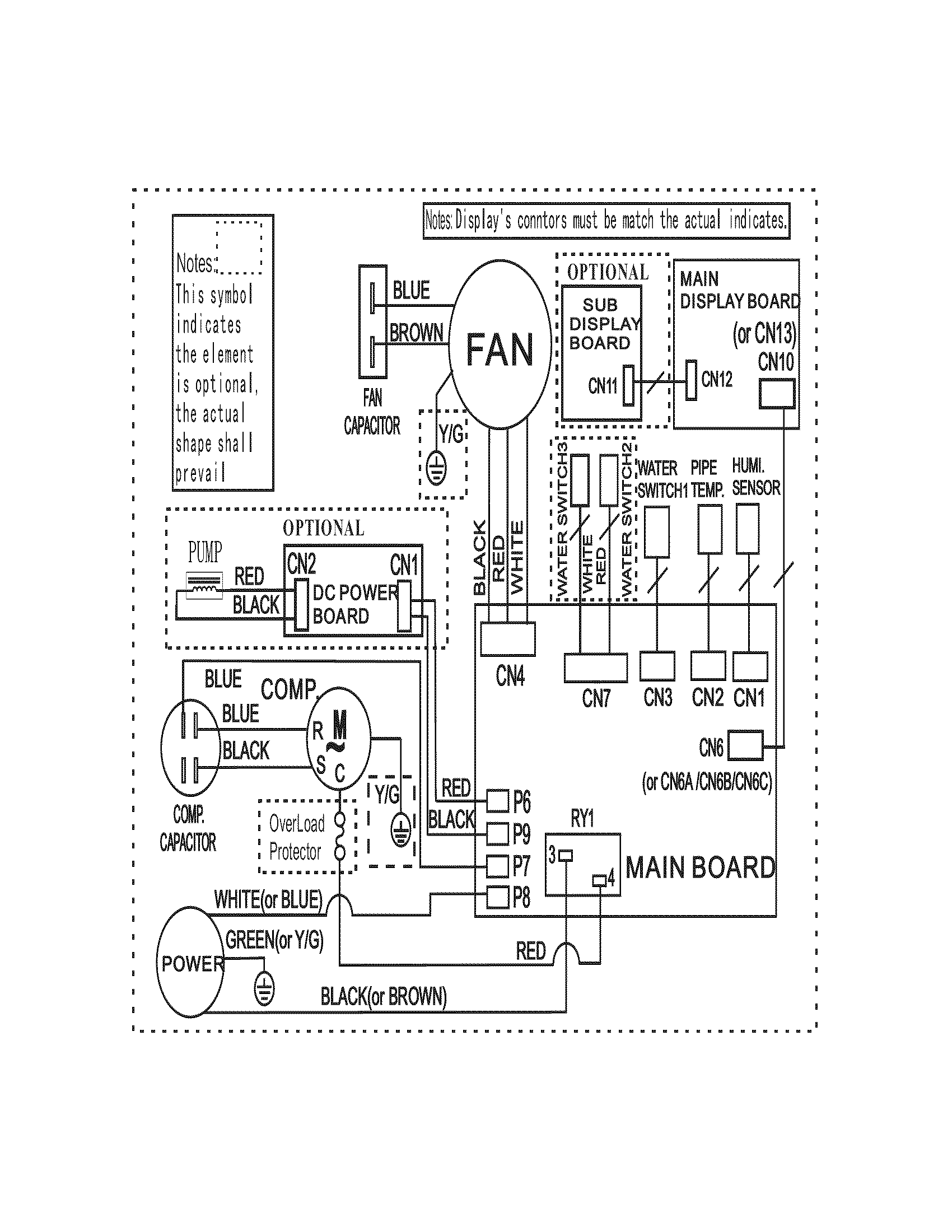 Frigidaire CAD704DWD0 wiring diagram diagram
