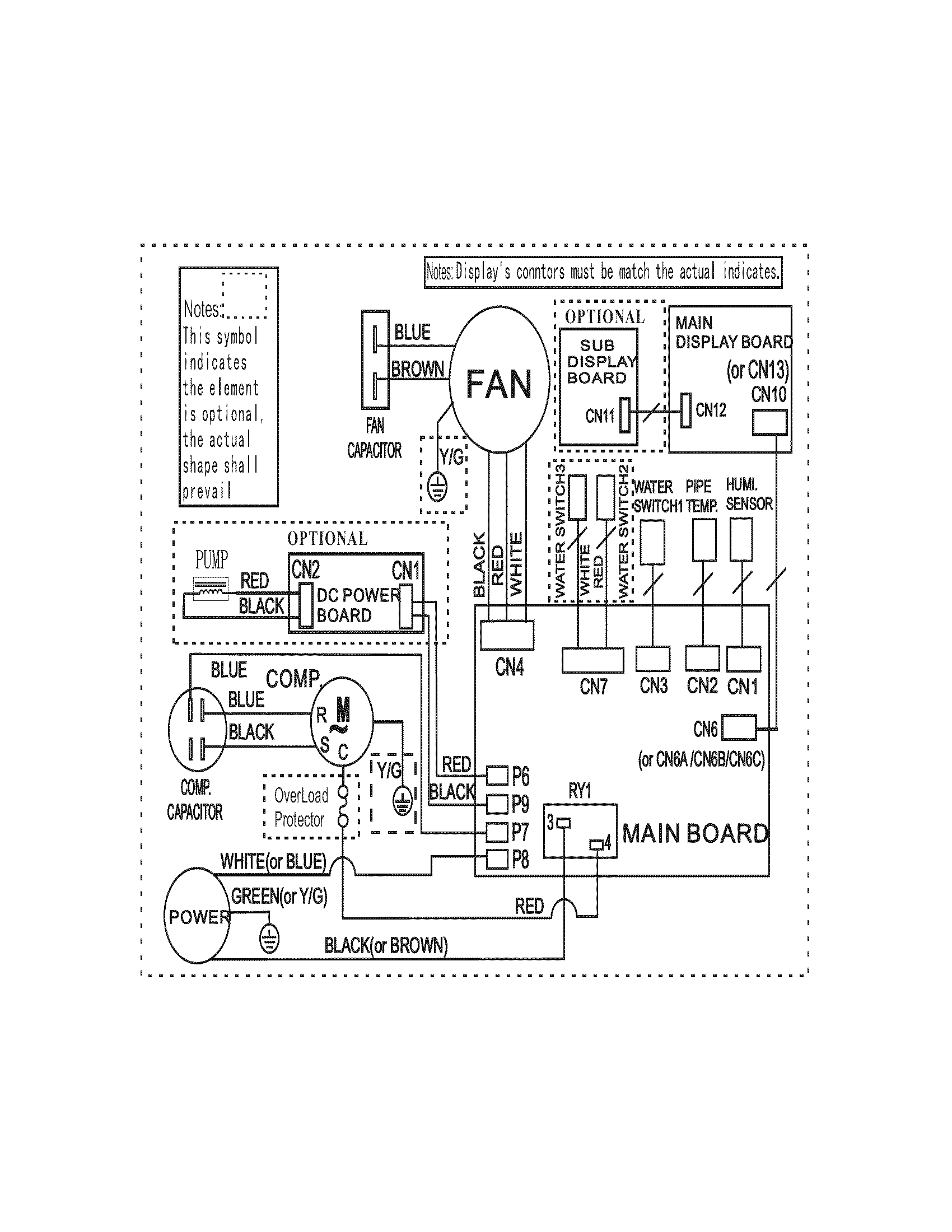 Frigidaire FAD704DWA1 wiring diagram diagram