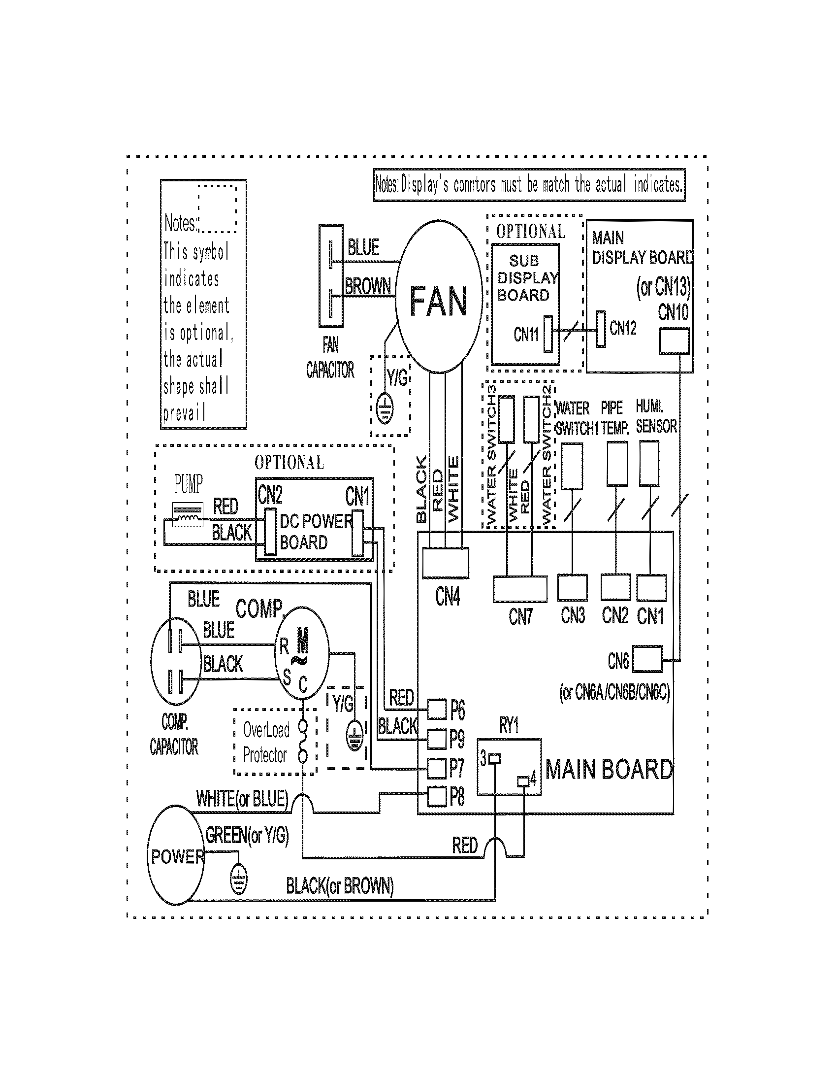 Frigidaire CAD504DWL4 wiring diagram diagram