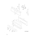 Frigidaire FGGF3054MFE backguard diagram