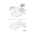 Frigidaire FGGF3054MFF top/drawer diagram