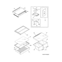 Frigidaire LGHT1846QE0 shelves diagram