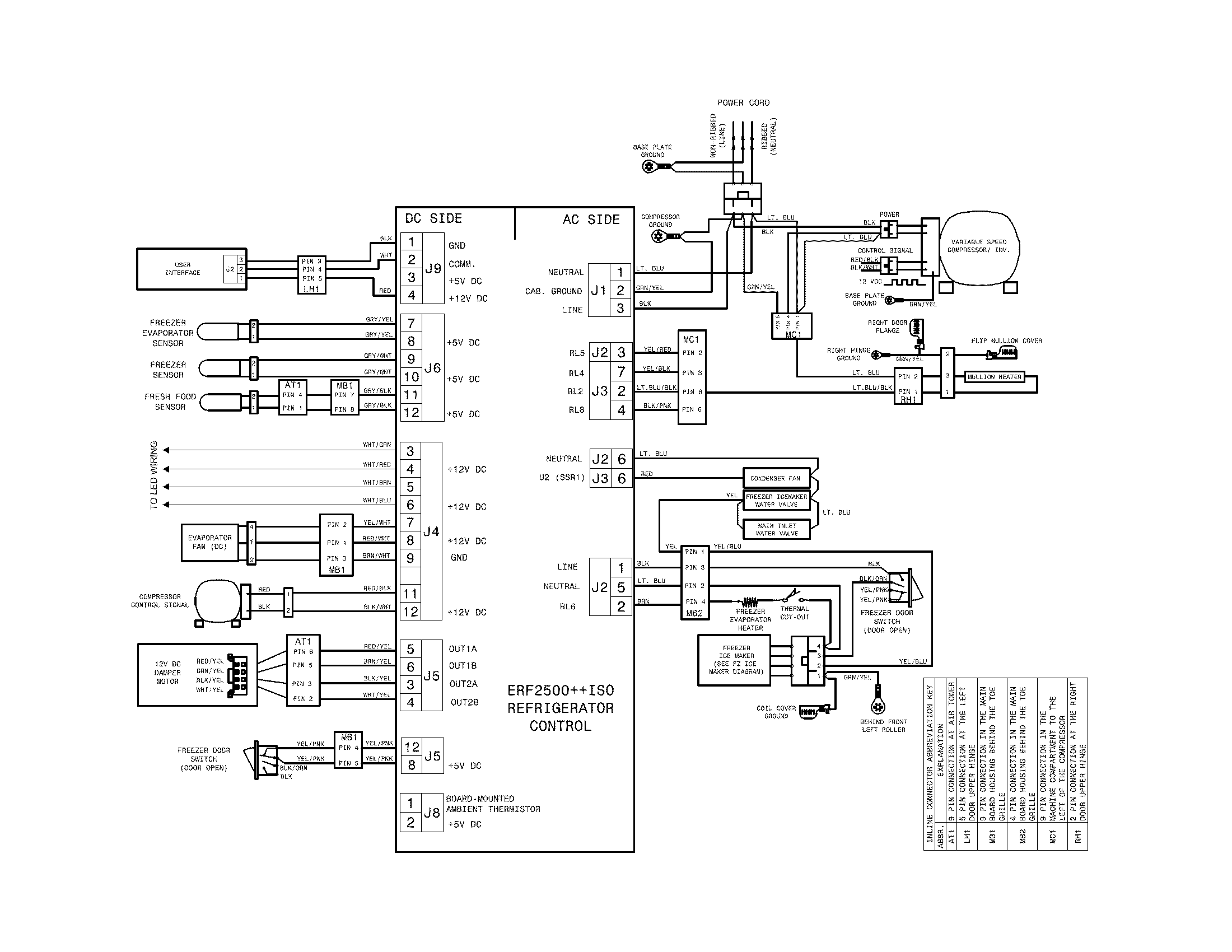Kenmore 25370413411 wiring schematic diagram