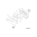 Frigidaire FFGF3015LBE door diagram