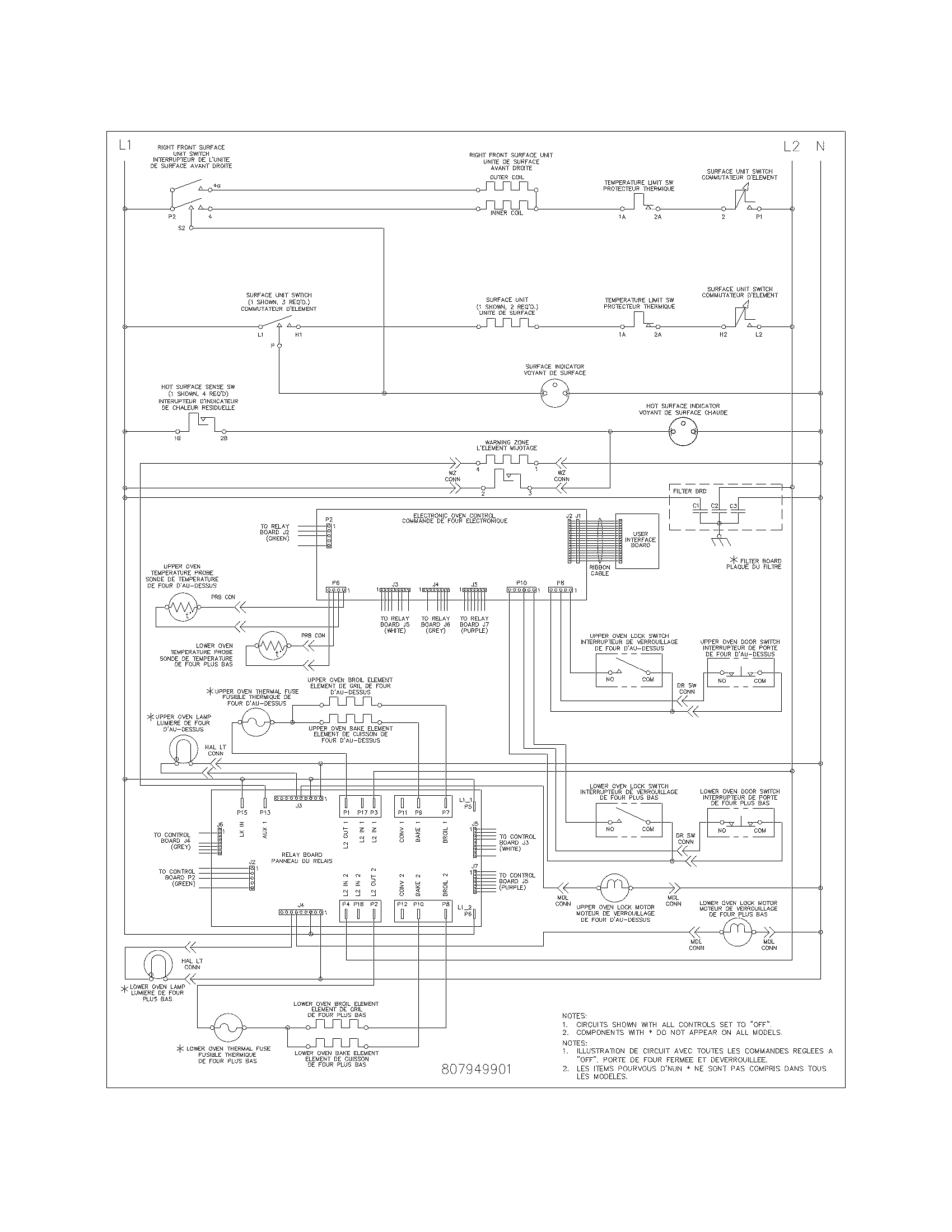 Frigidaire FGEF302TPWA wiring diagram diagram
