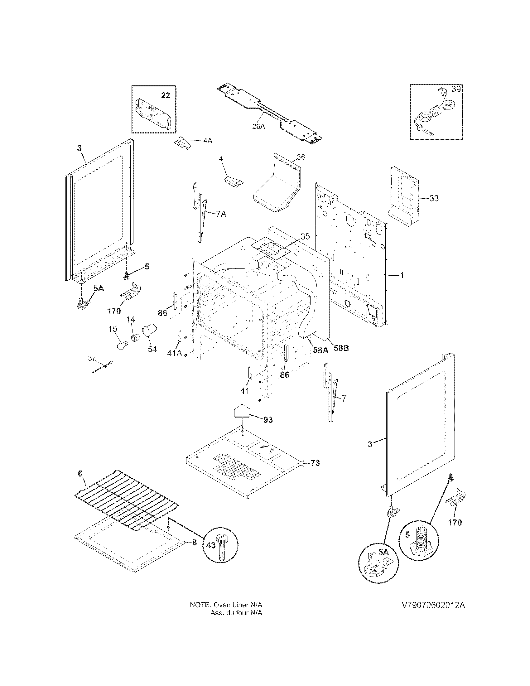 Kenmore 79073433311 body diagram