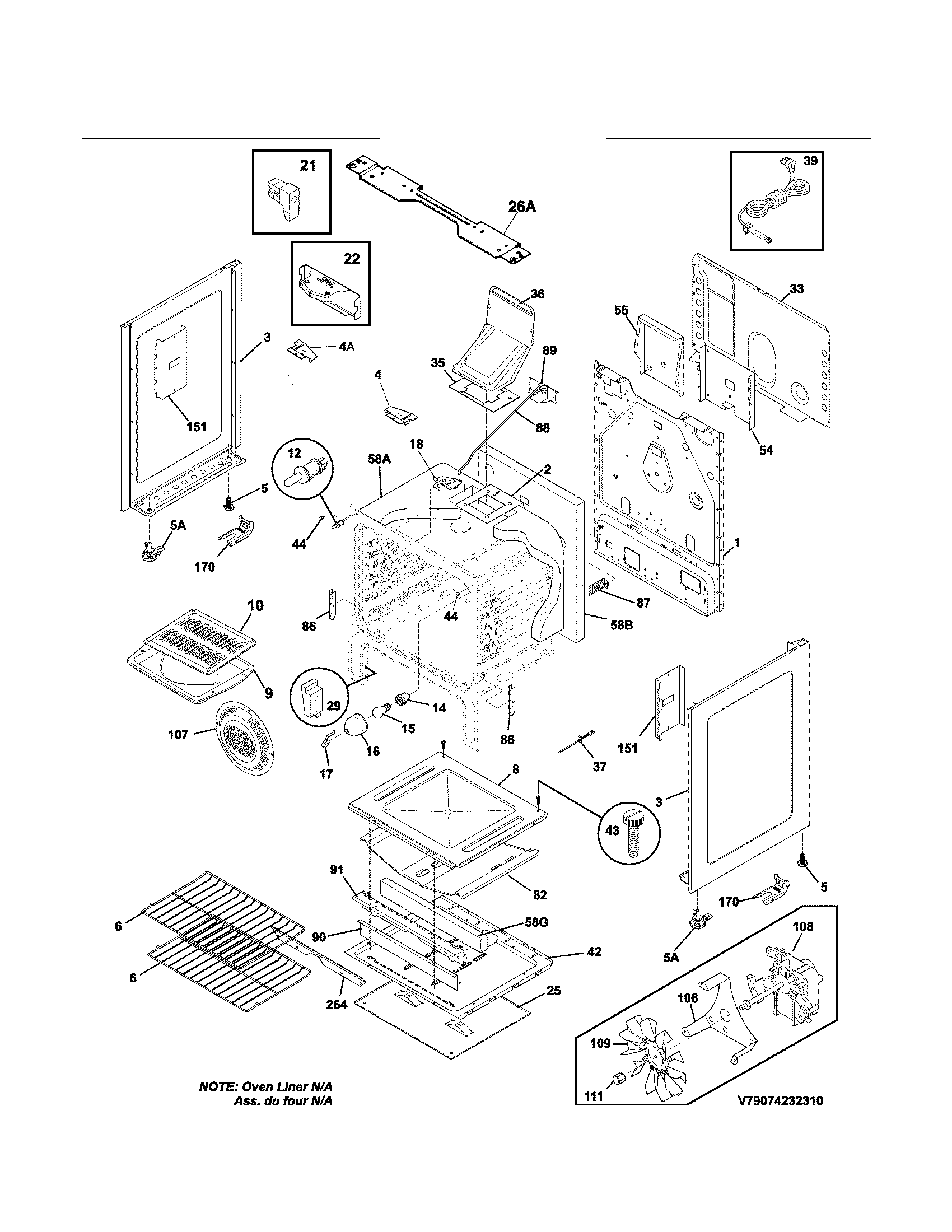 Kenmore 79074232311 body diagram