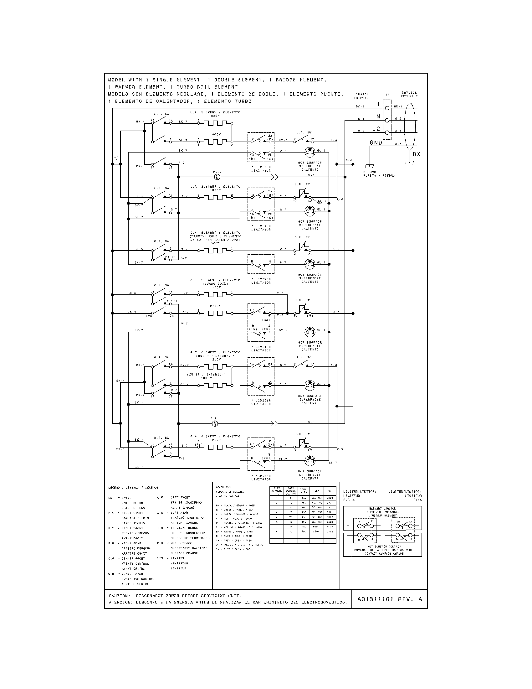 Kenmore Pro 79040403410 wiring diagram diagram