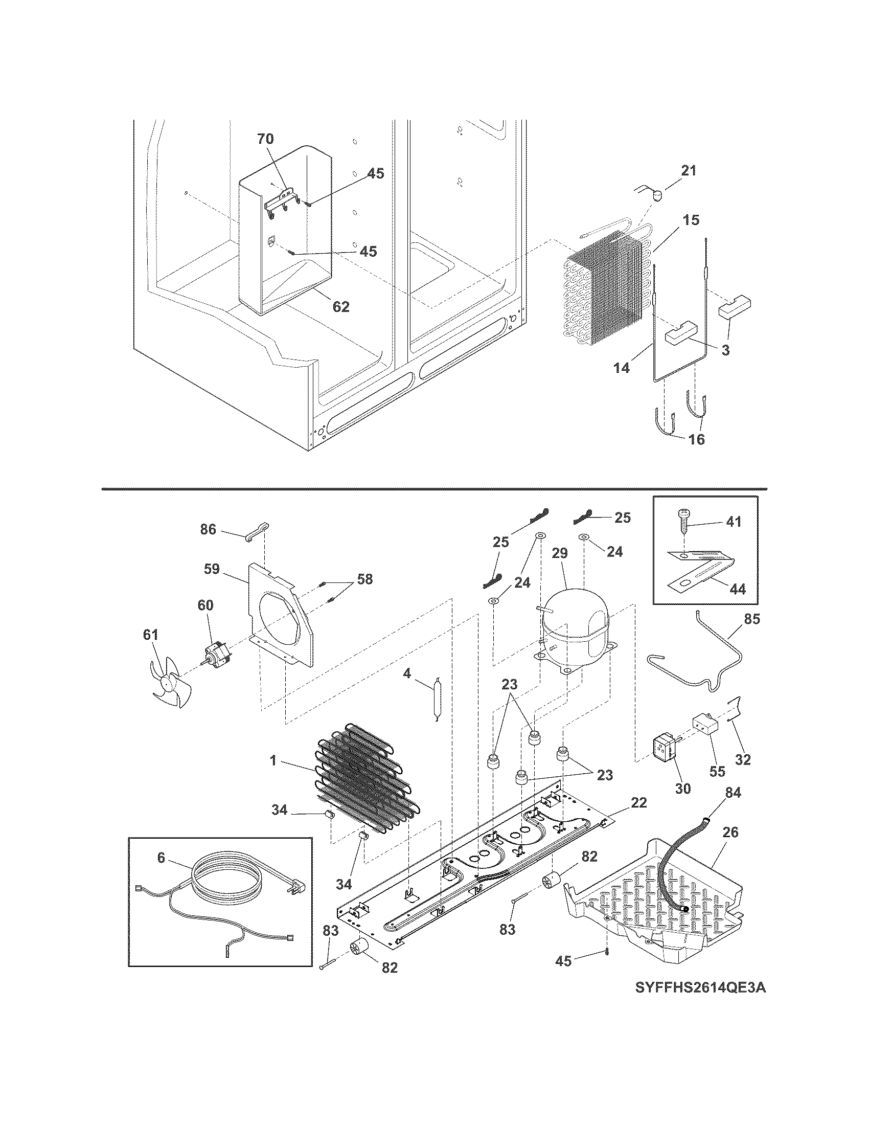 Frigidaire FFSS2614QE3A system diagram