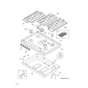 Kenmore Elite 79032703410 main top diagram