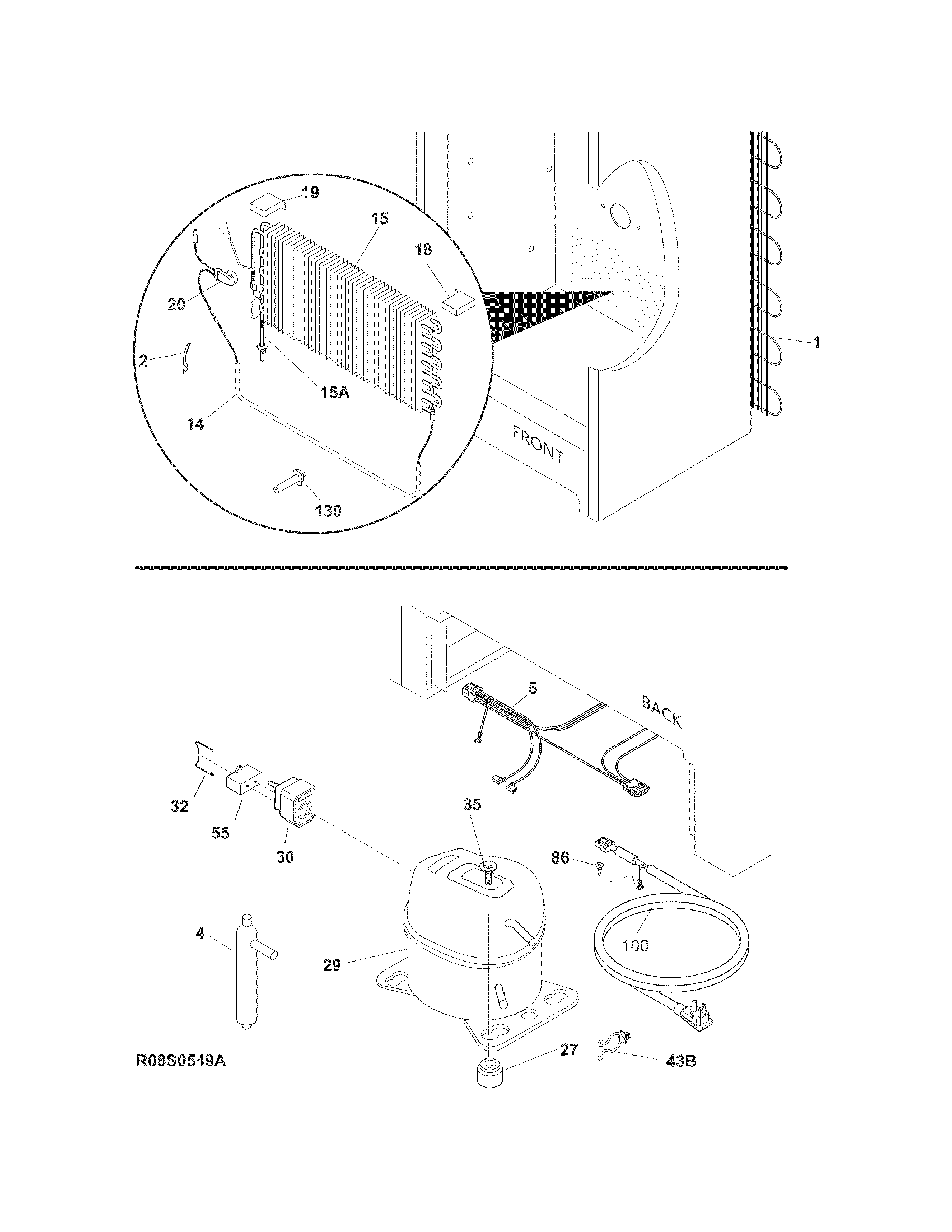 Frigidaire FGVU17F8QWA system diagram