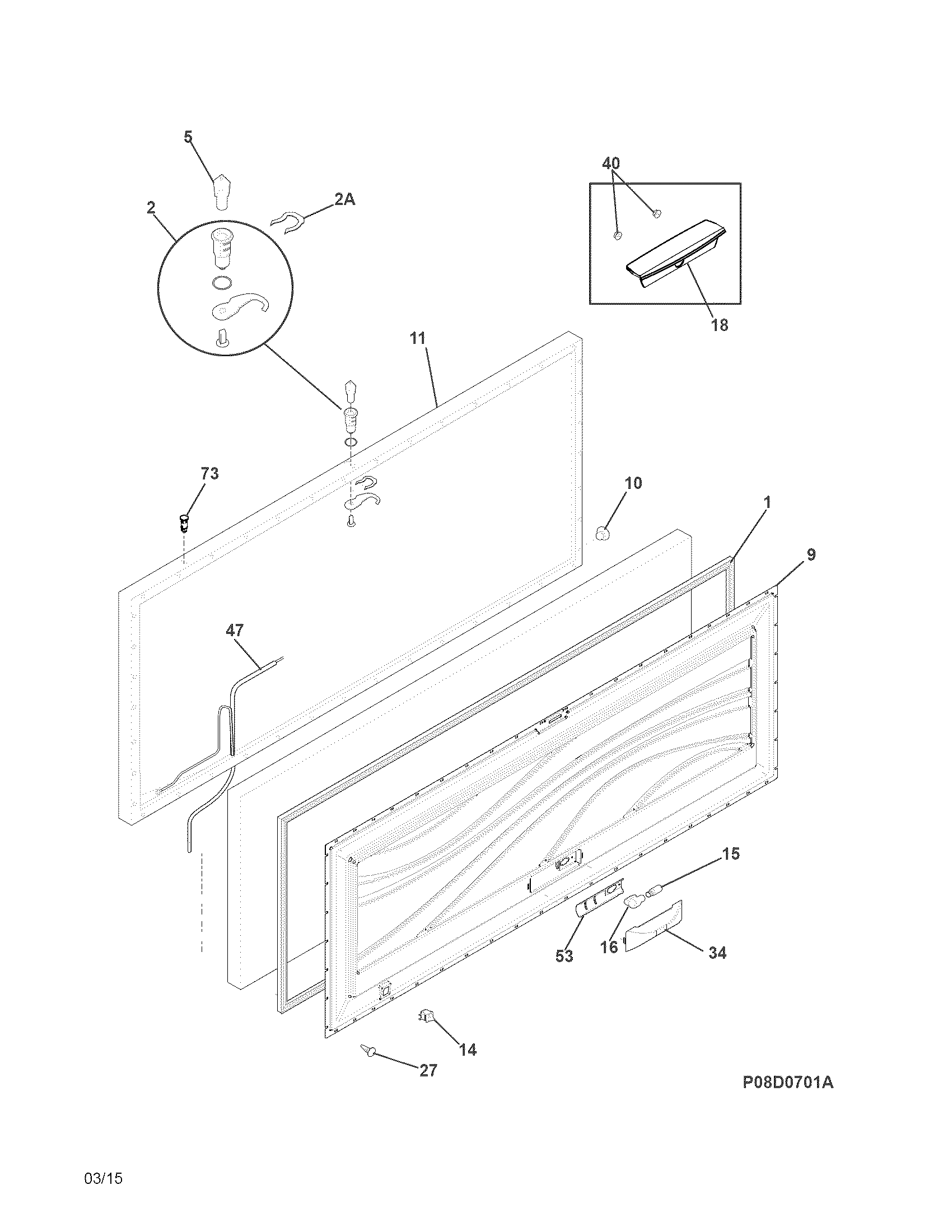 Crosley CFC183QWA door diagram