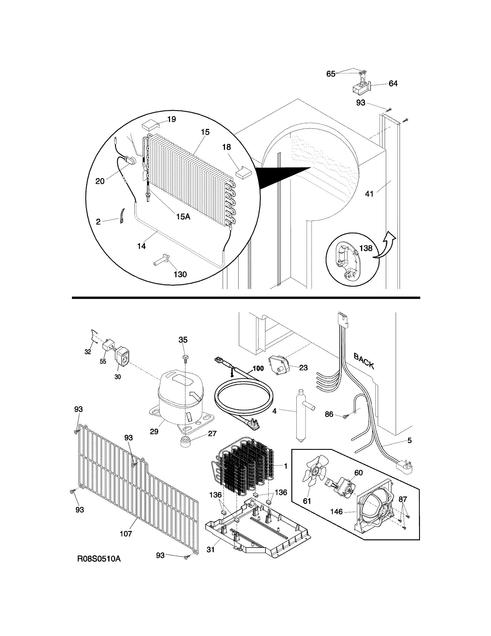 Frigidaire FCFS181LQBA system diagram
