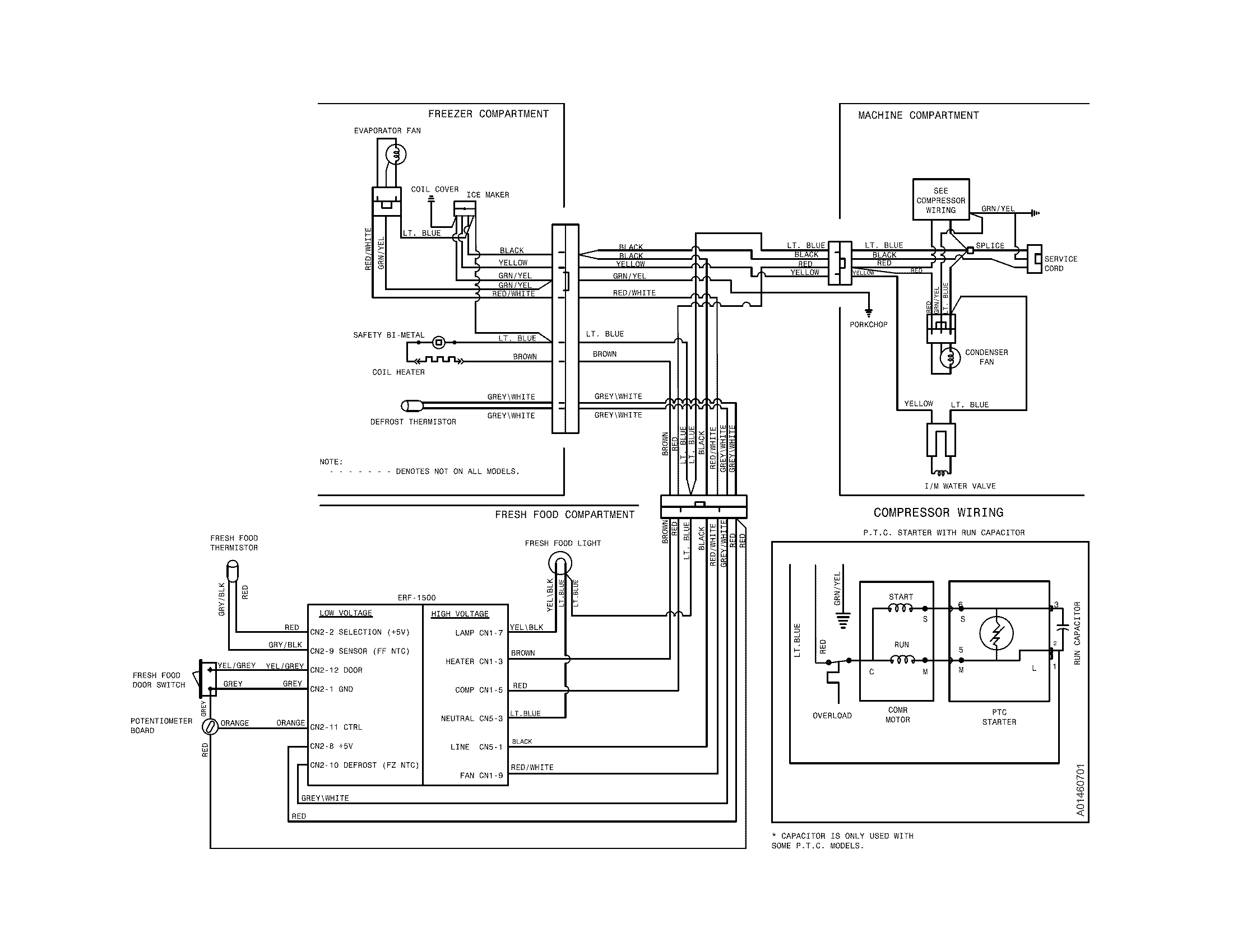 Frigidaire FFTR1621QB2 wiring diagram diagram