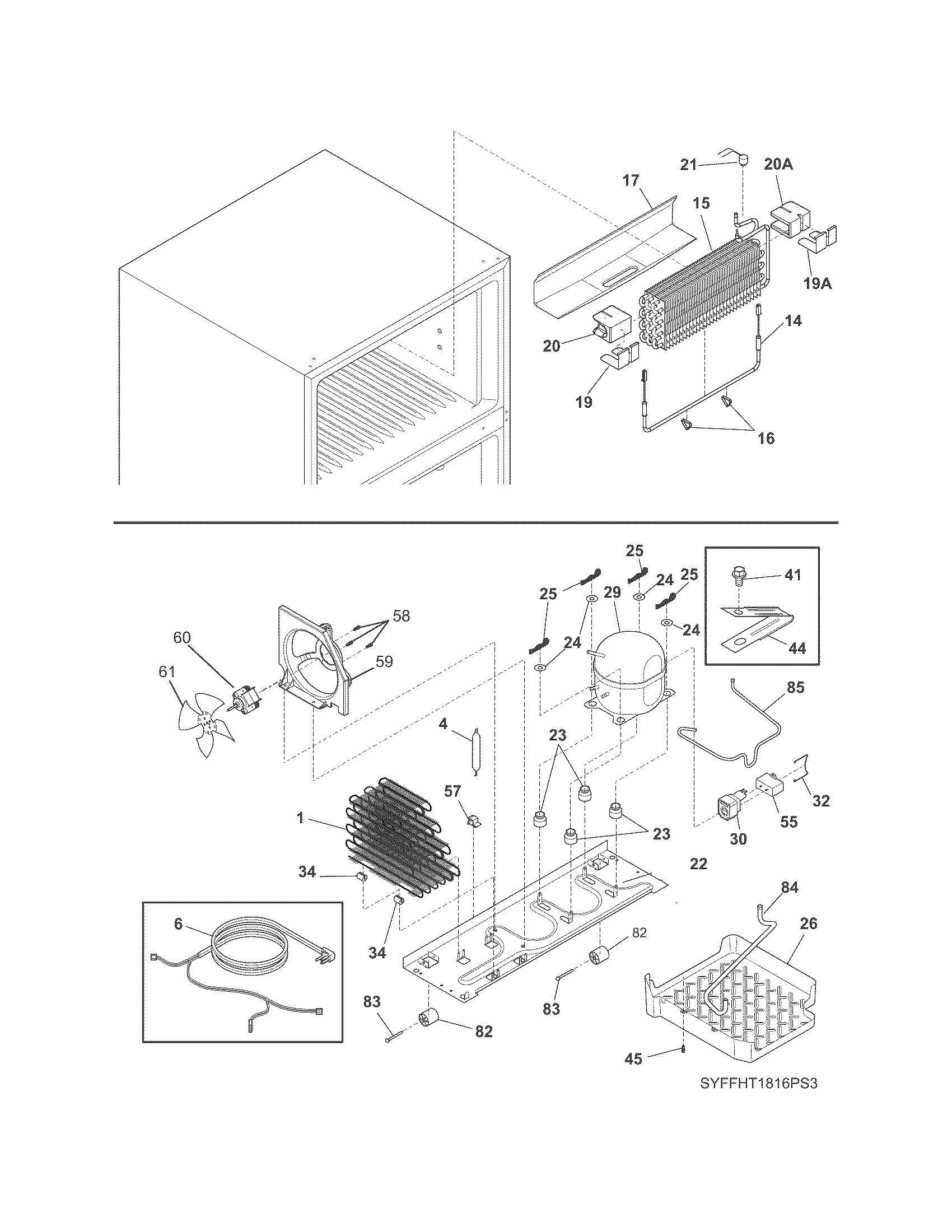 Frigidaire FFHT1816PS4 system diagram