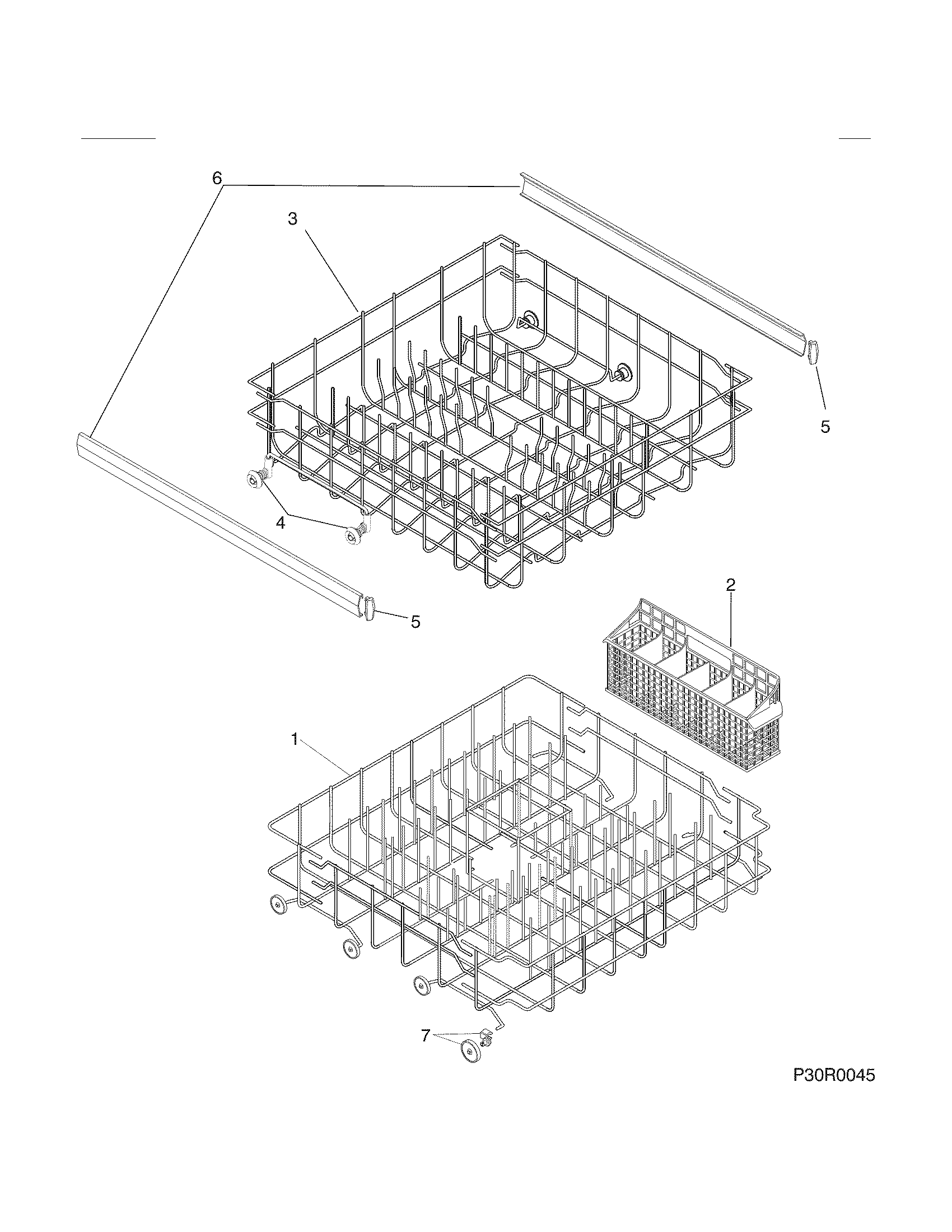 Kenmore 58714019412B racks diagram