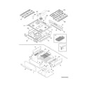 Electrolux EI30GF45QSA top/drawer diagram