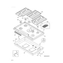 Kenmore Pro 79034423510 main top diagram
