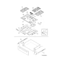Frigidaire FFGS3025PBC top/drawer diagram