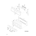 Frigidaire LGGF3043KFT backguard diagram