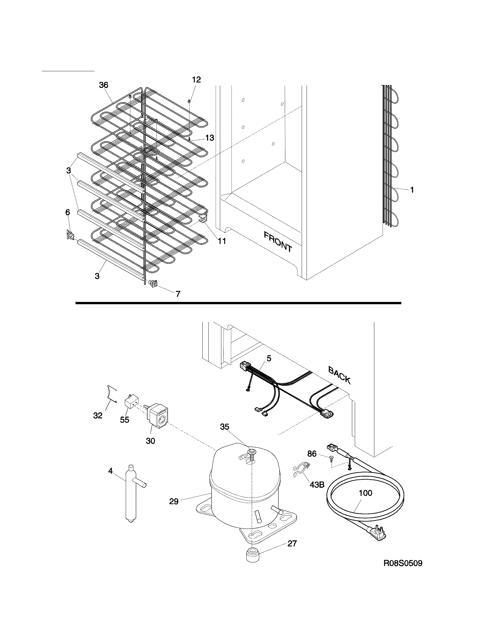 Kenmore 25321742510 system diagram