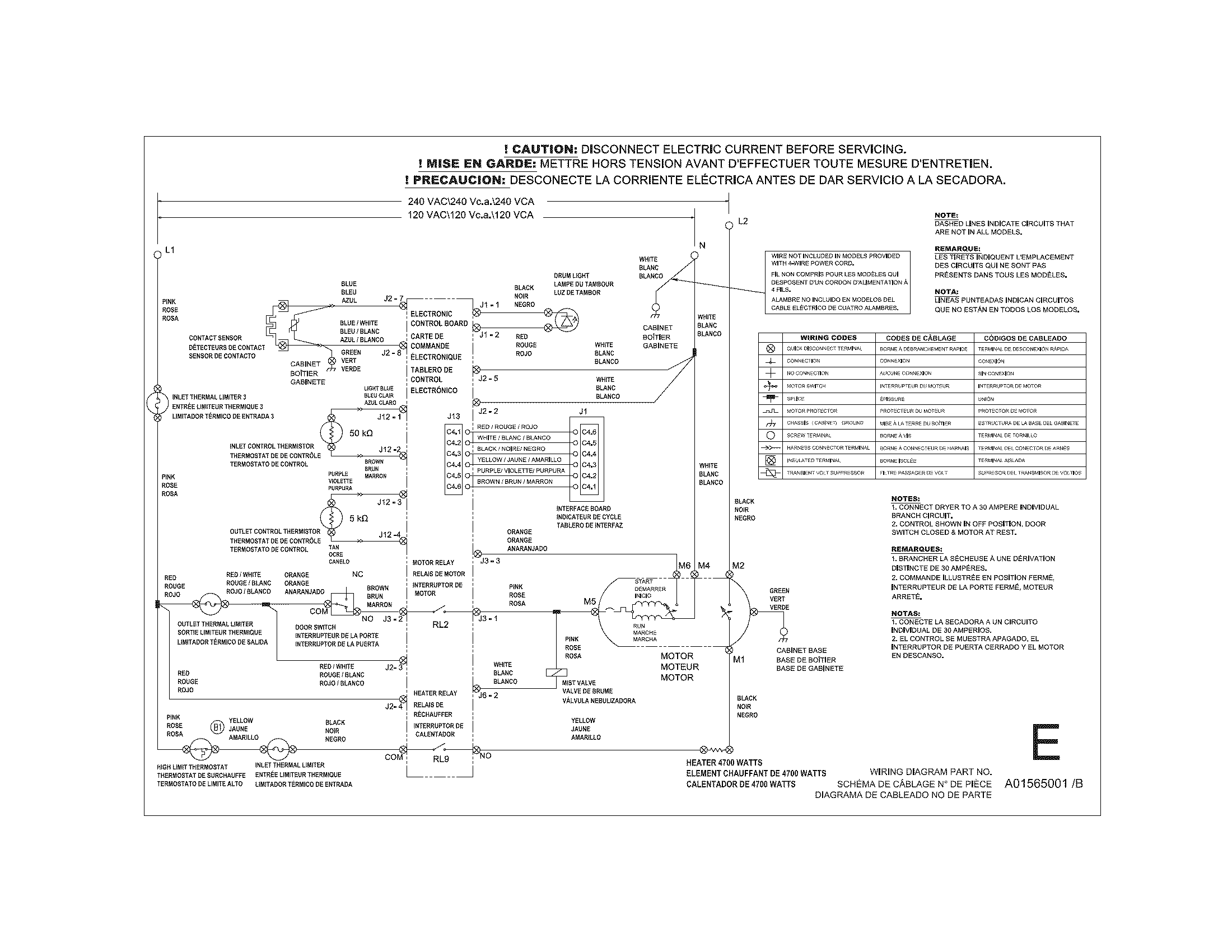 Electrolux EIMED60JIW6 wiring diagram diagram