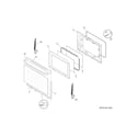Frigidaire FFGF3017LWF door diagram