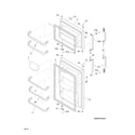 Frigidaire FFTR20D2QB1 doors diagram