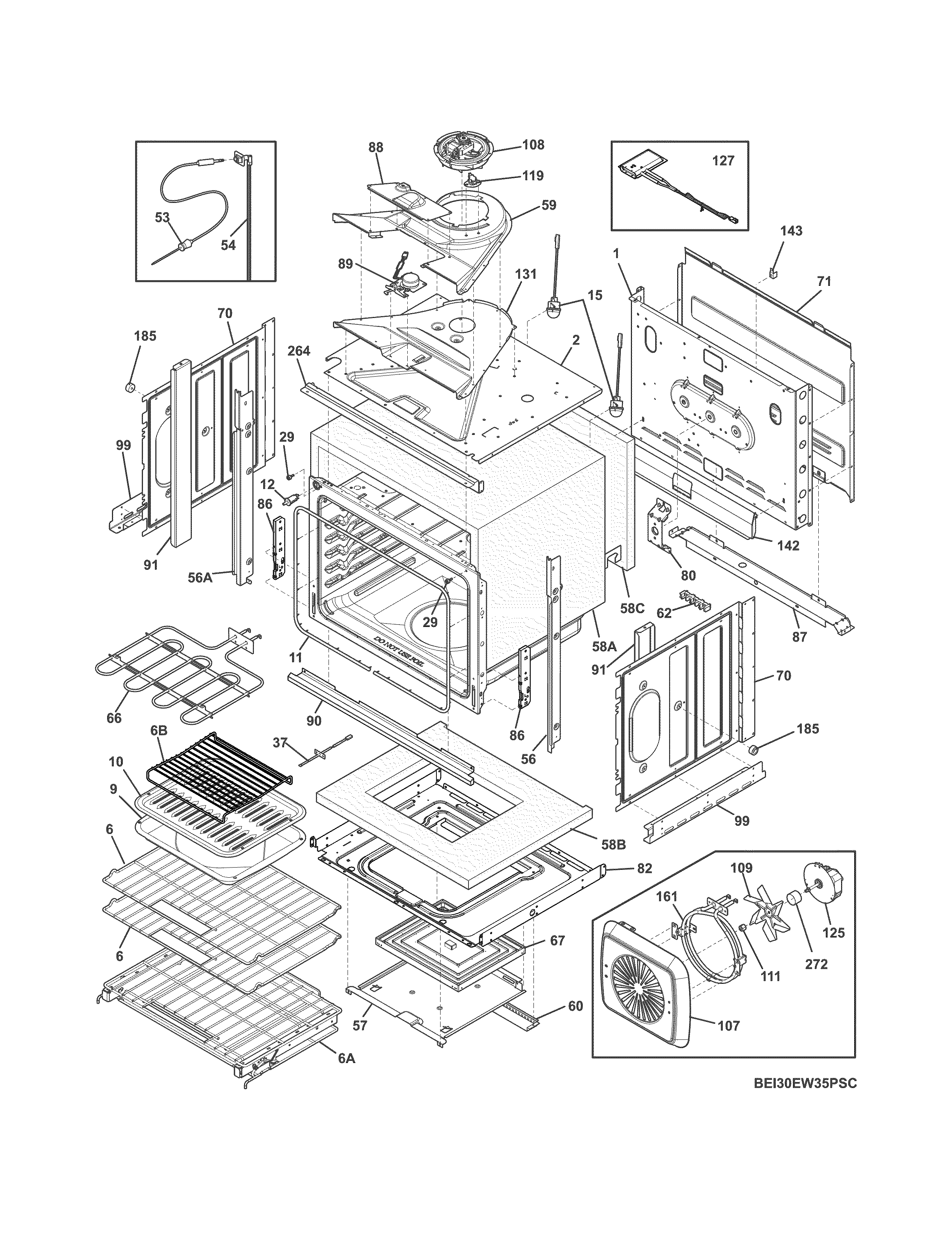 Electrolux EI30EW35PSC body diagram