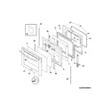 Frigidaire CGEF3059RFA door diagram