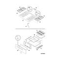 Frigidaire FFGF3011RSA top/drawer diagram