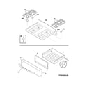Frigidaire FFGF3024RSA top/drawer diagram