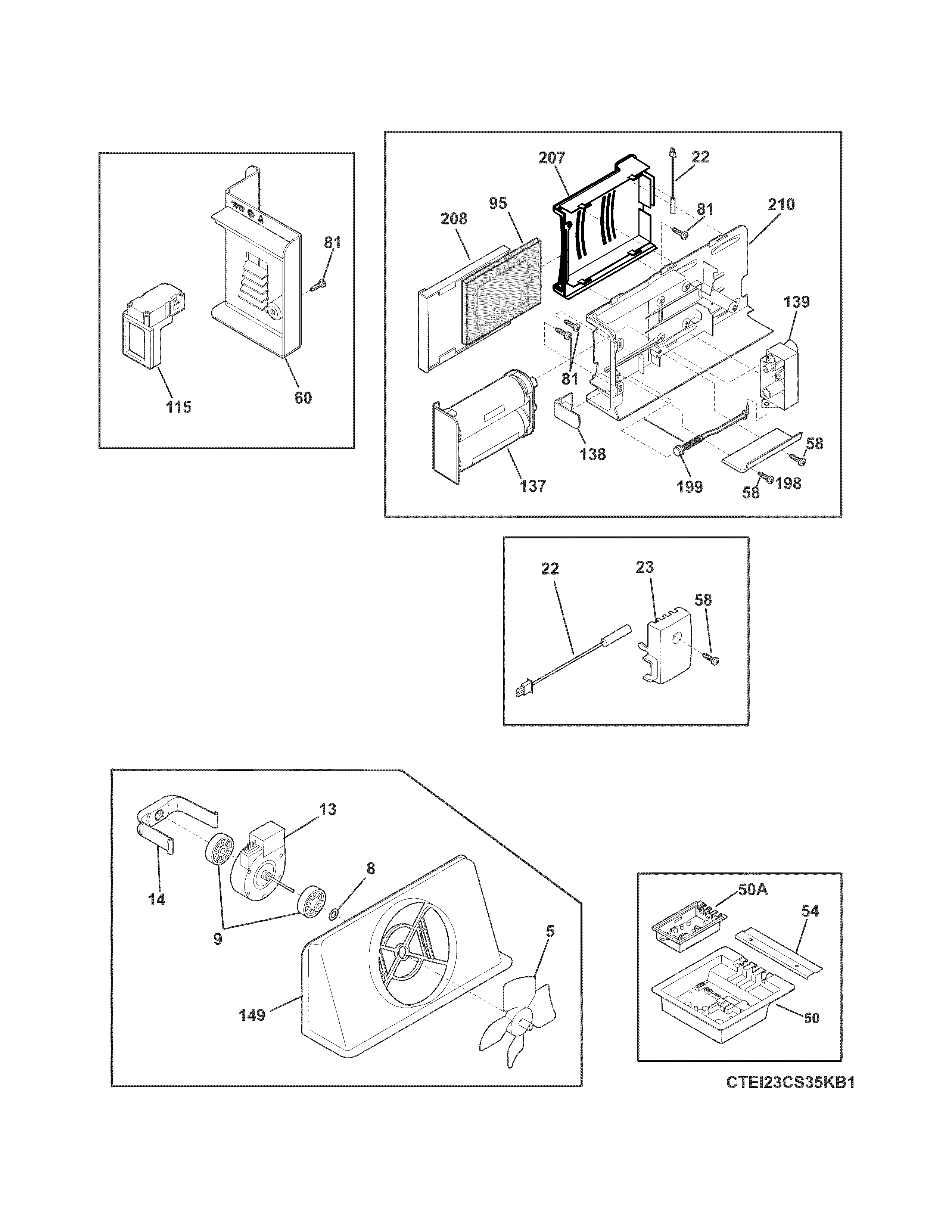 Electrolux EI23CS35KS3A controls diagram