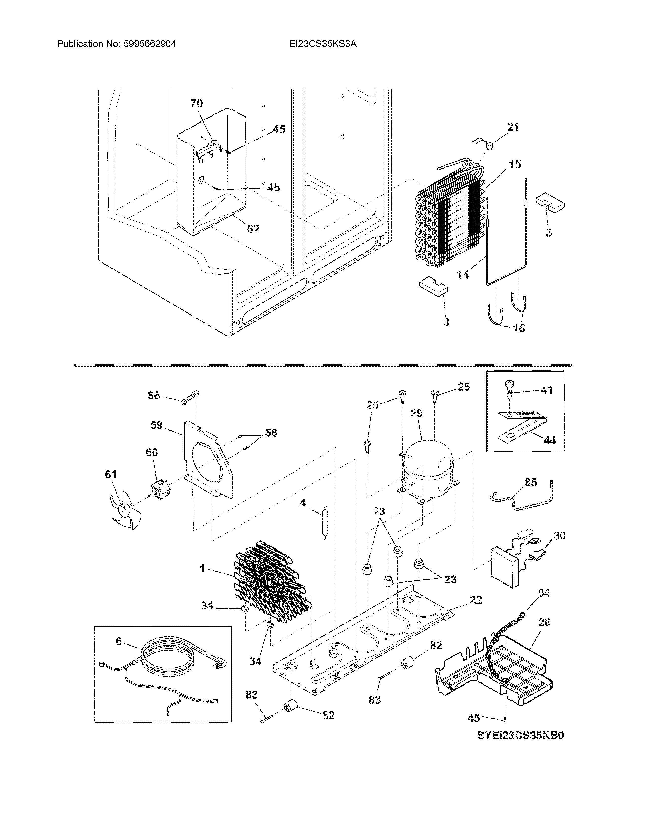 Electrolux EI23CS35KS3A system diagram