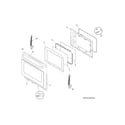 Frigidaire FFGF3017LSE door diagram