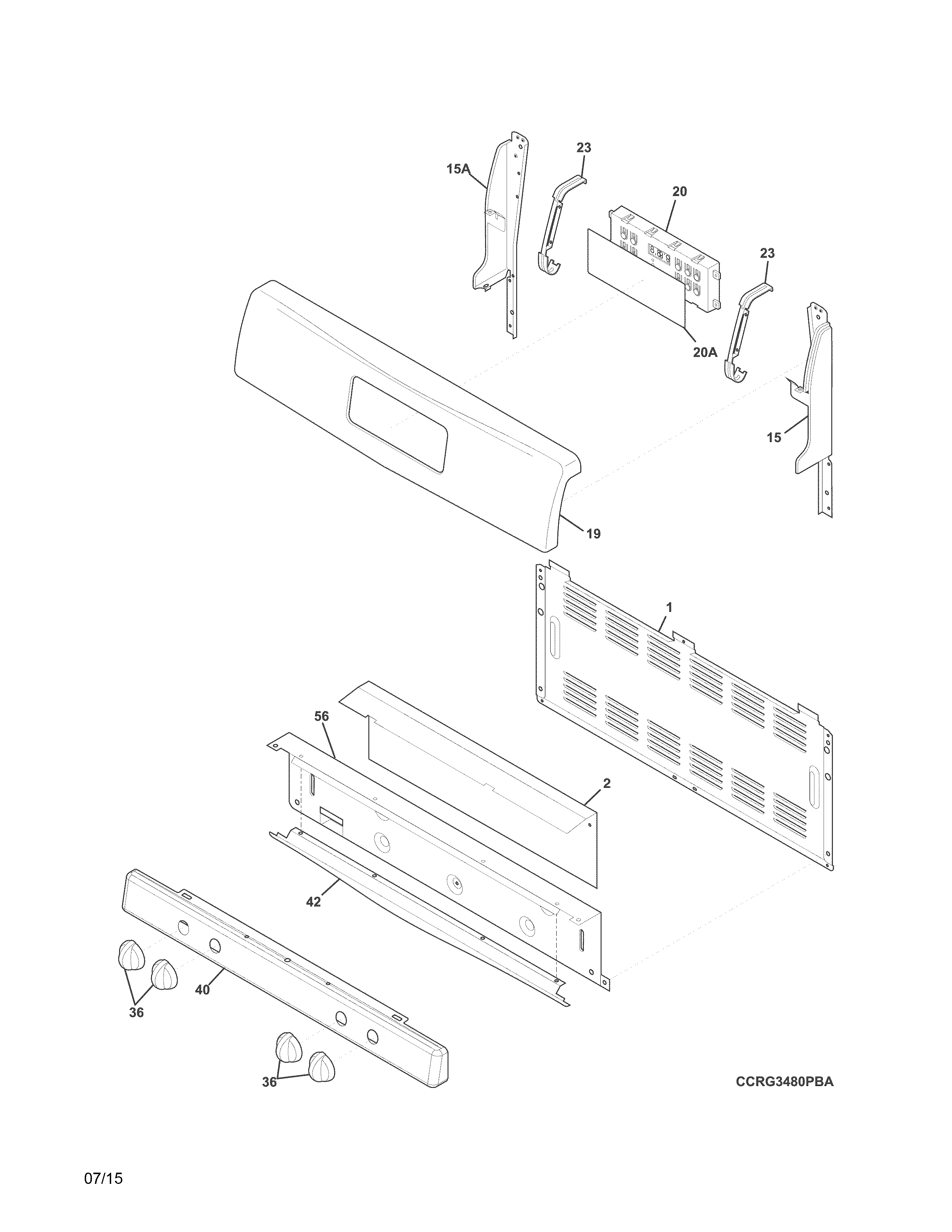 Crosley CRG3480PSB backguard diagram