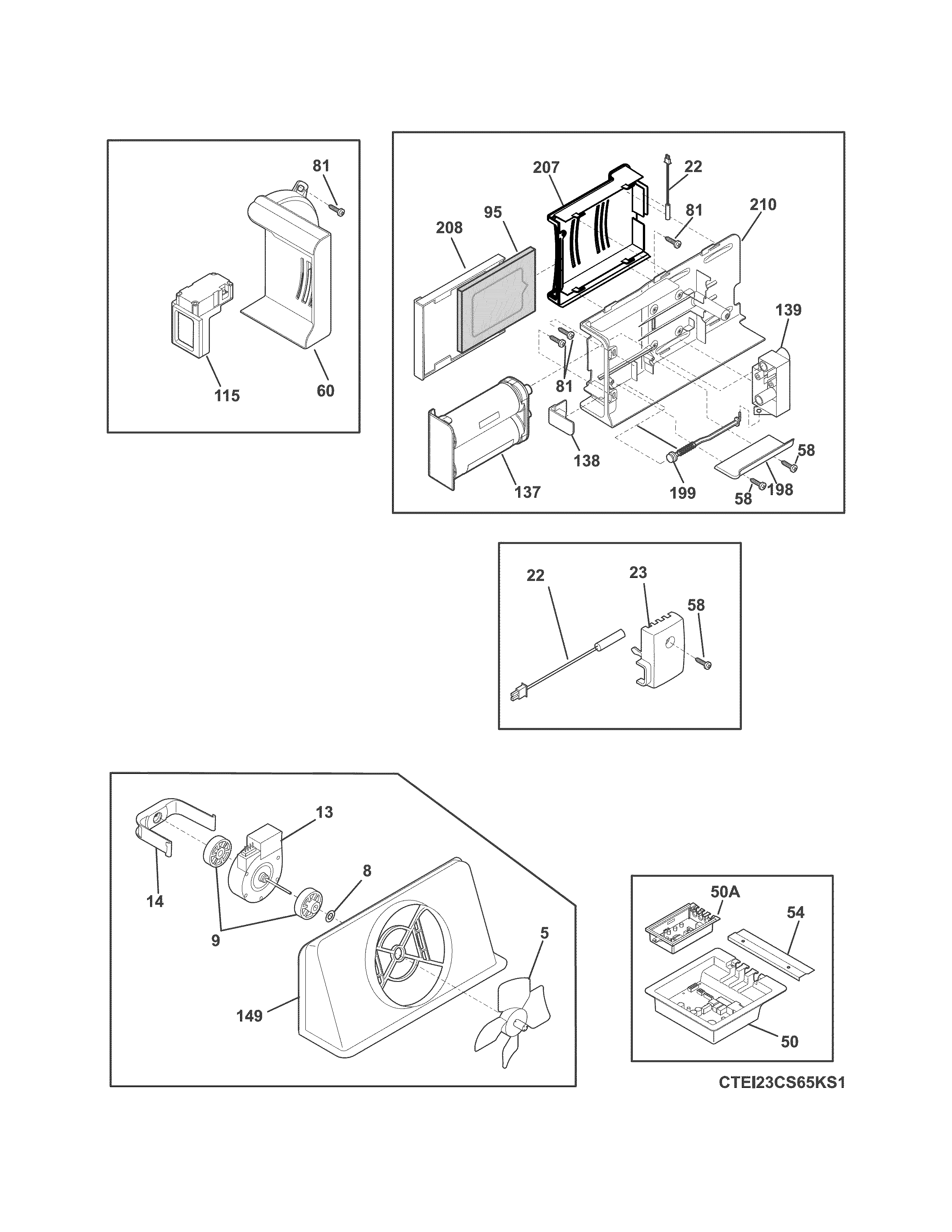 Electrolux EI23CS65KS3A controls diagram