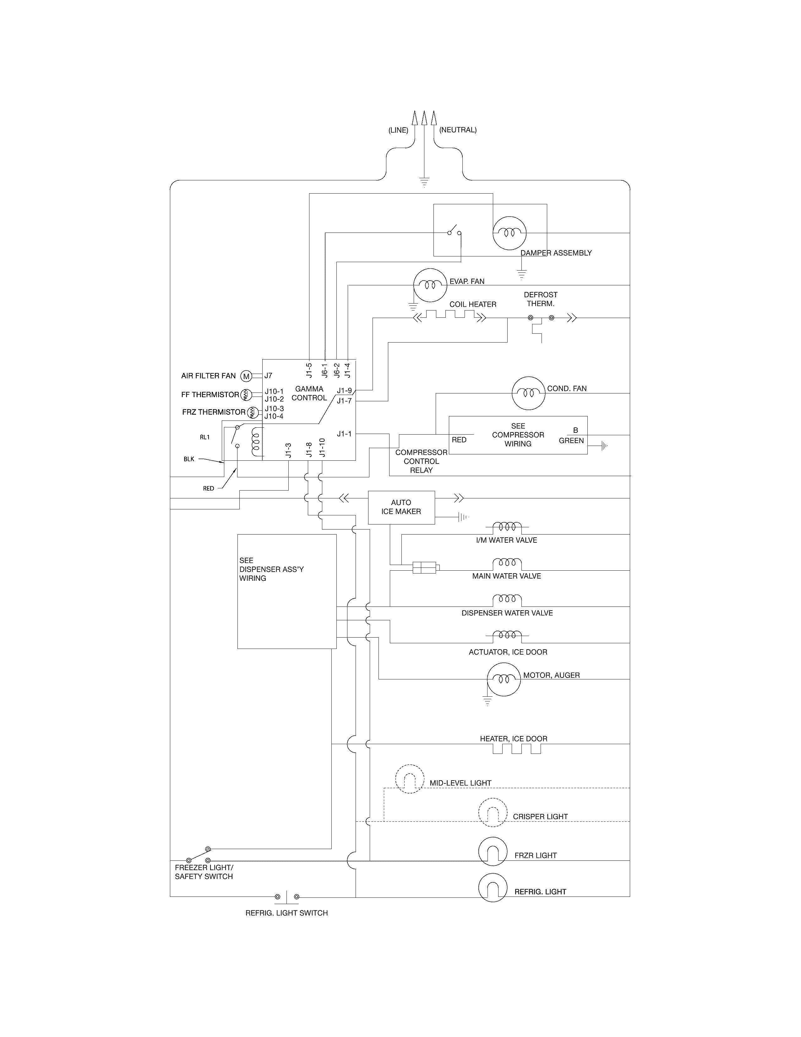 Frigidaire FFSS2314QS6A wiring schematic diagram