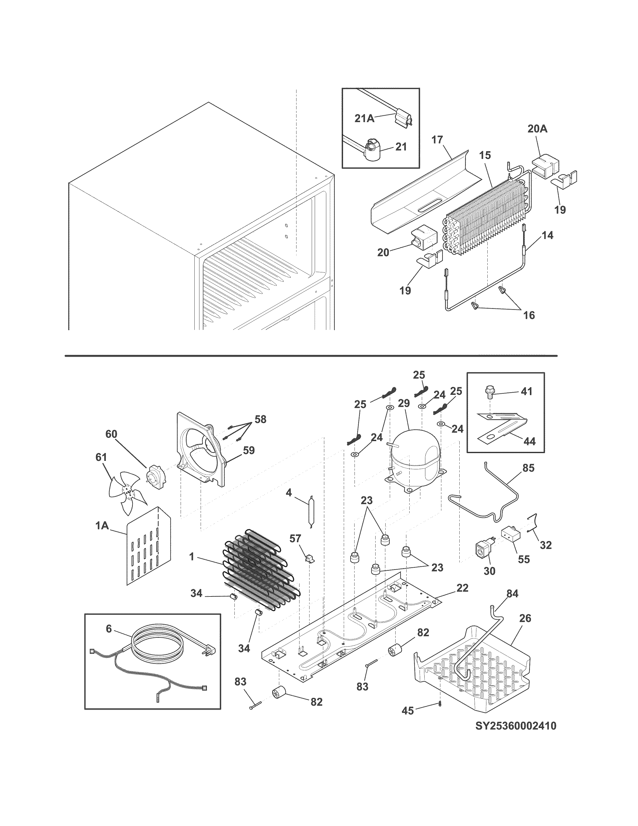 Frigidaire FFTR18D2QB1 system diagram