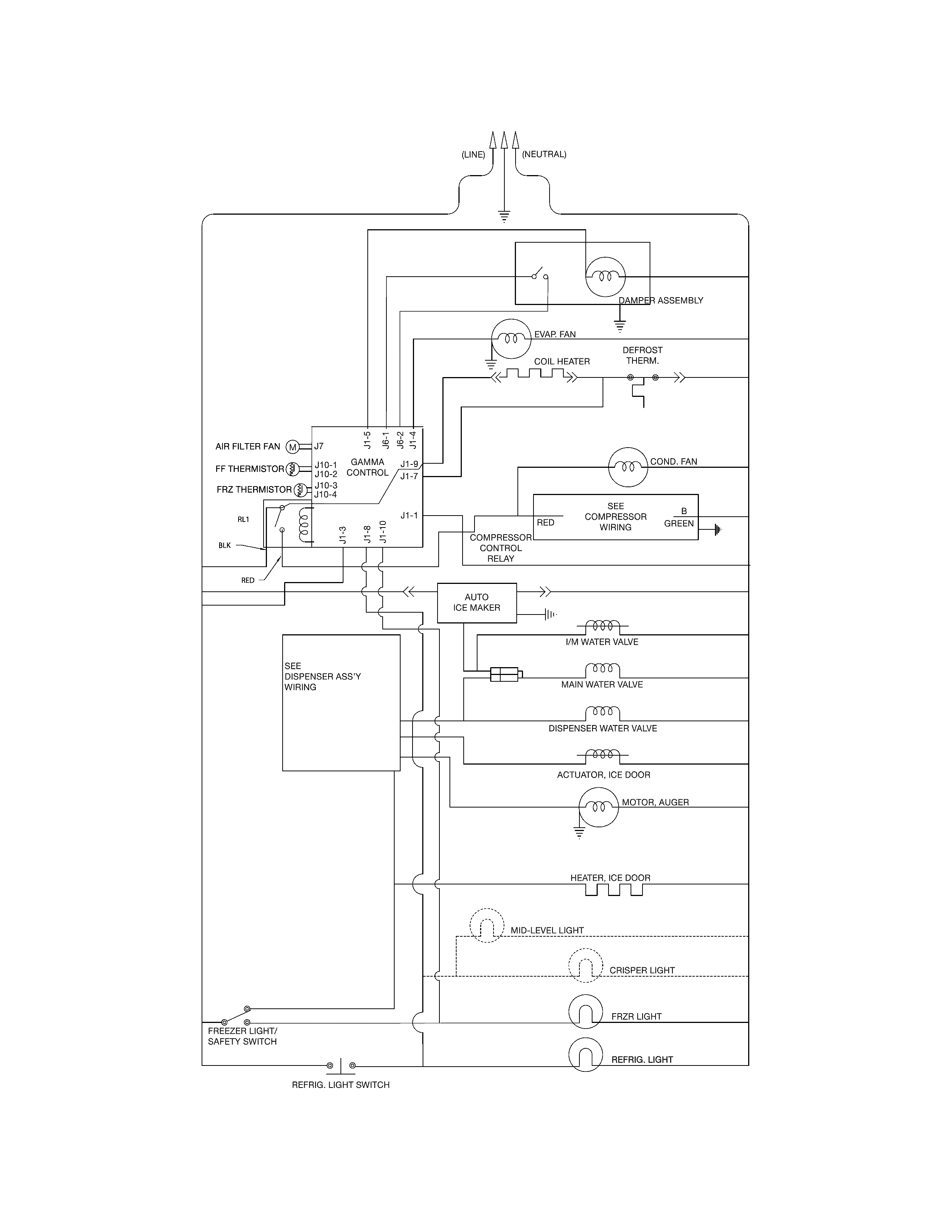 Crosley CRSS262QS2 wiring schematic diagram