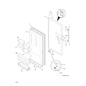 Frigidaire FFFH17F6QWB door diagram