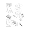 Frigidaire FFFH17F6QWB cabinet diagram