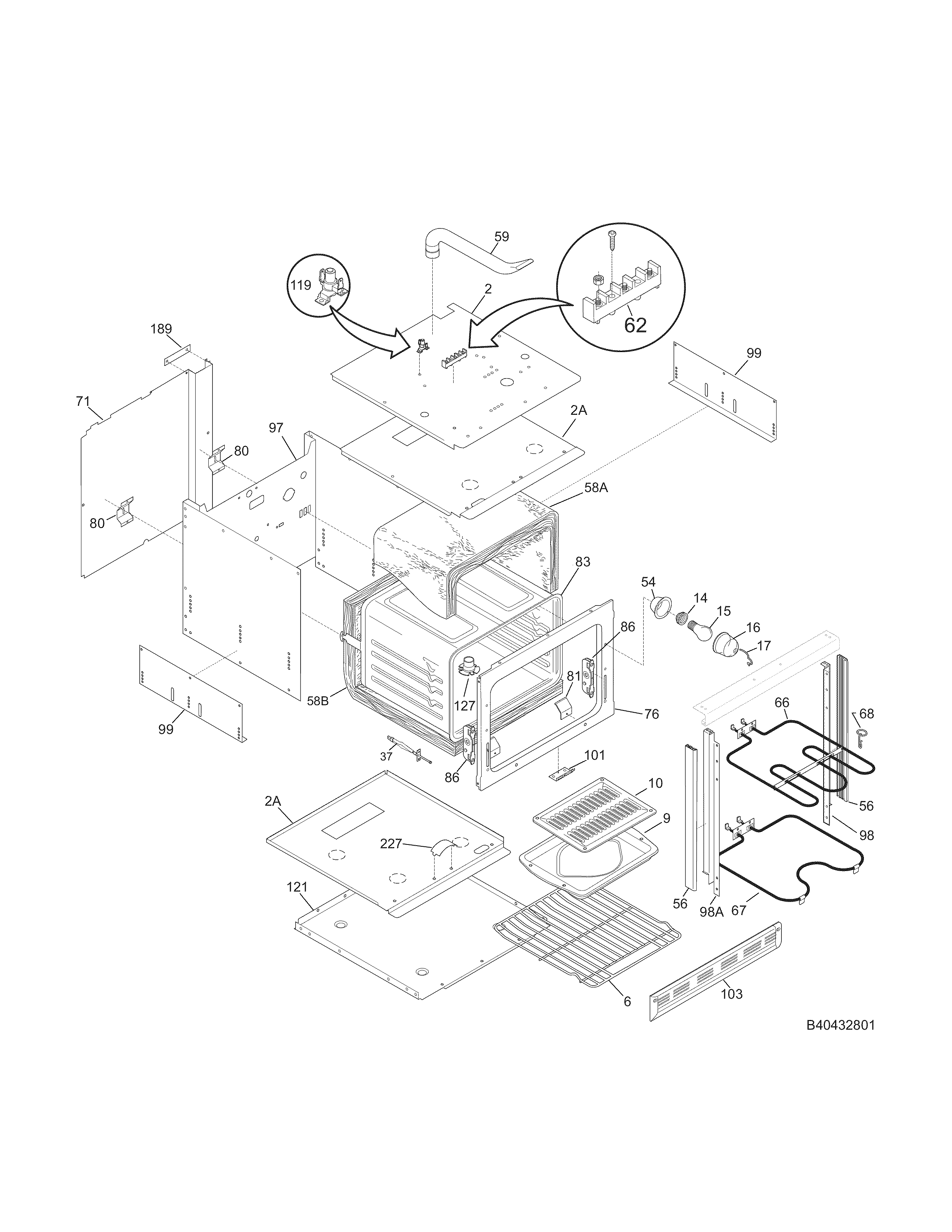 Kenmore 79045092510 body diagram