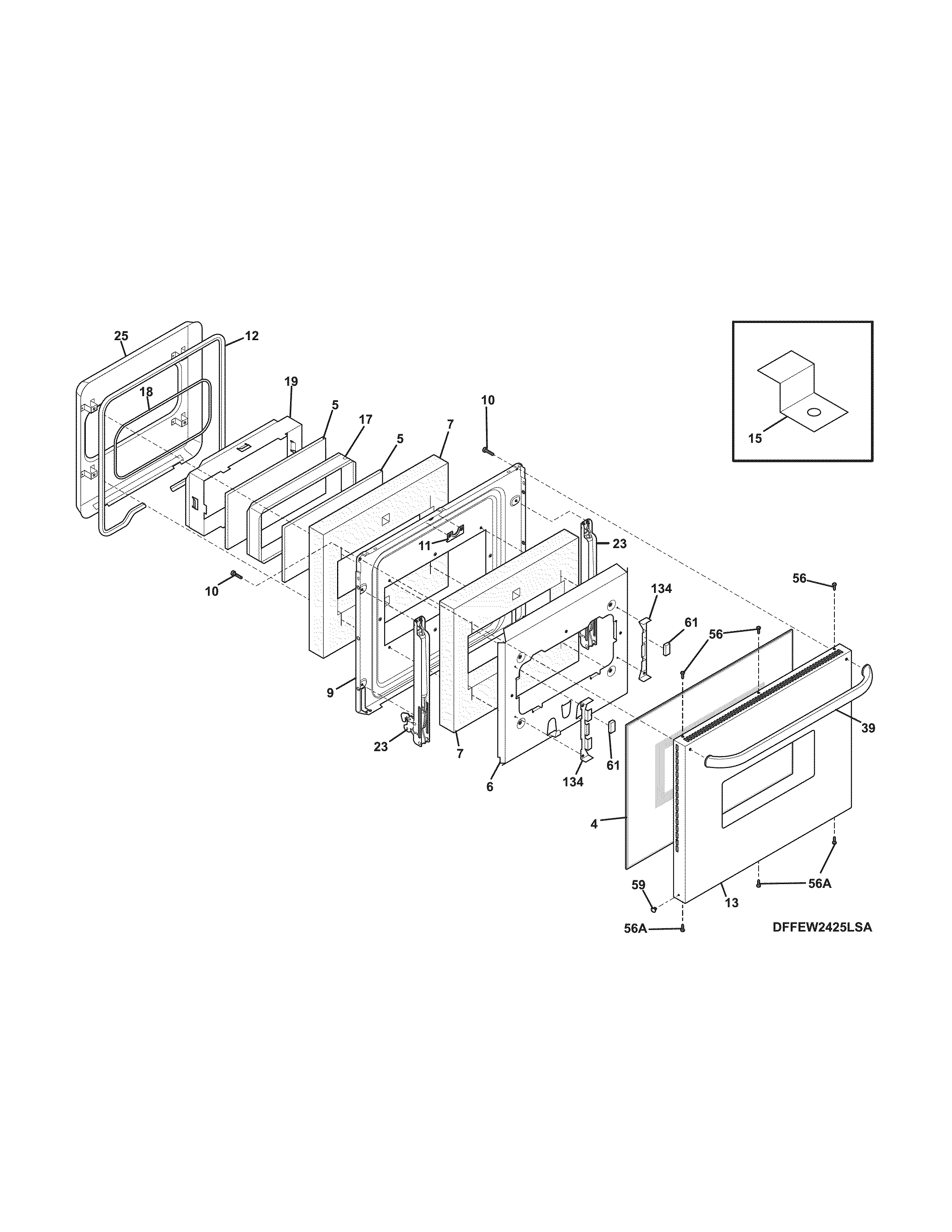 Kenmore 79045123510 door diagram