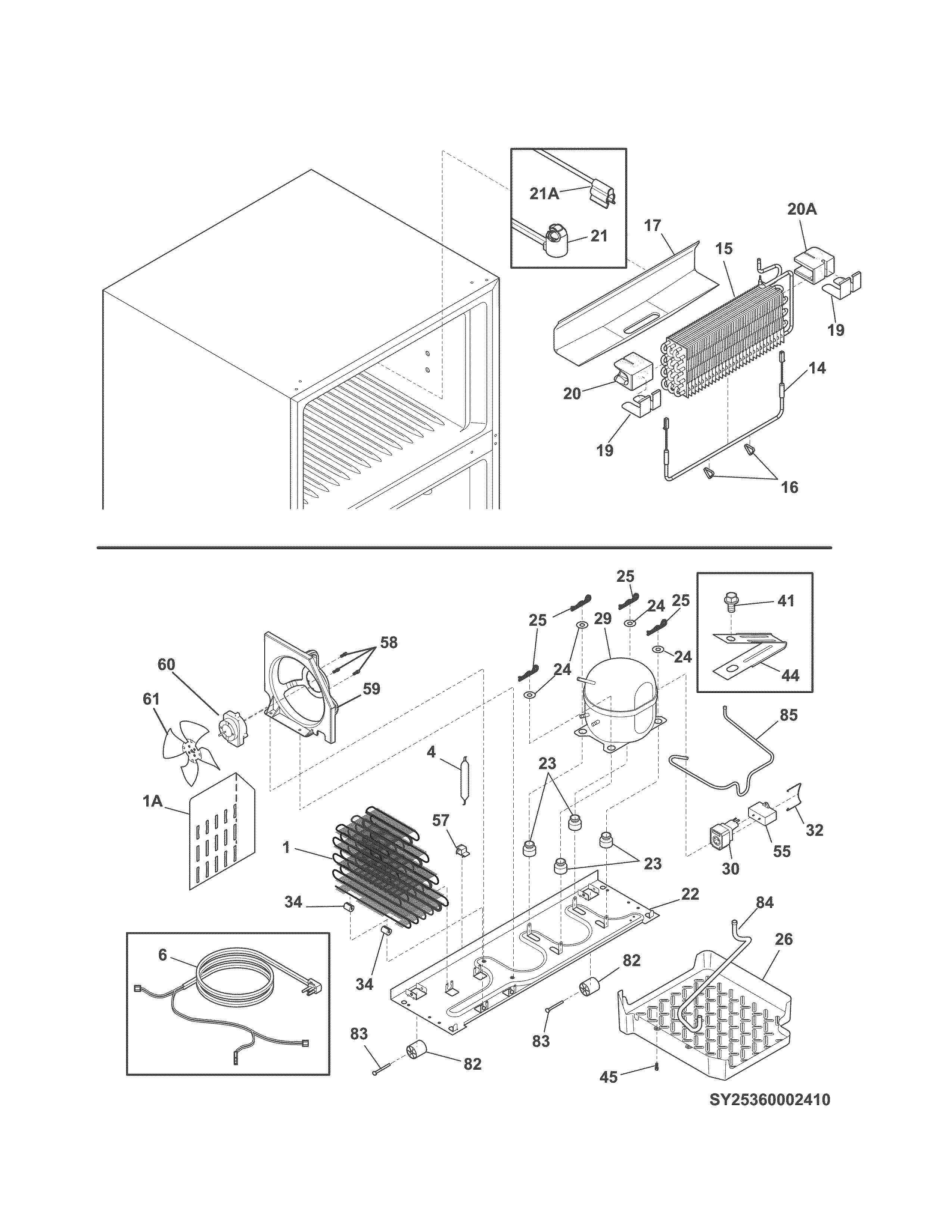 Kenmore 25370309413 system diagram