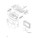 Frigidaire FGHG2366PF2A freezer drawer, baskets diagram