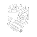 Frigidaire FGHG2366PF2A shelves diagram