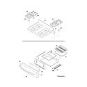 Kenmore 79073233313 top/drawer diagram