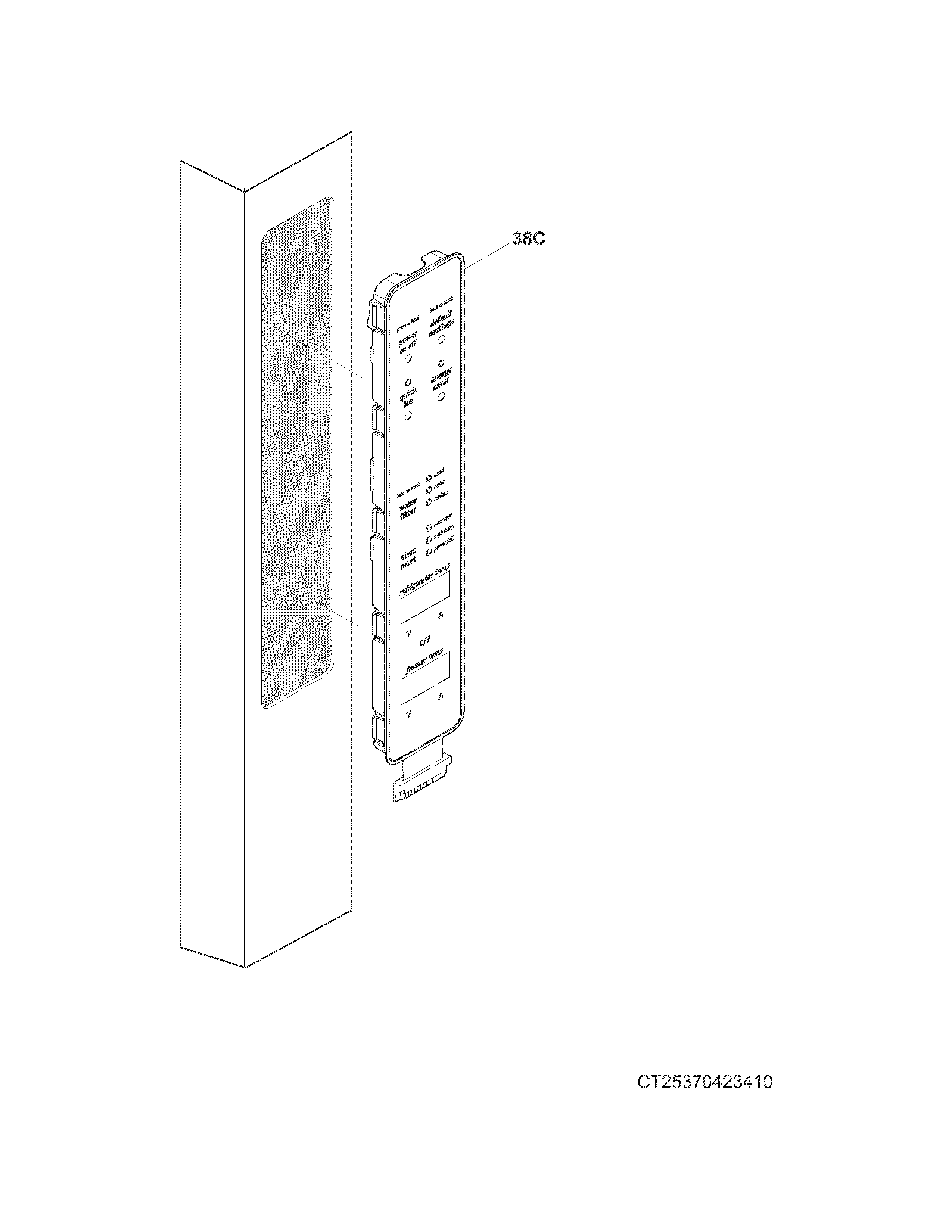 Frigidaire FGHN2866PF6A controls diagram