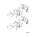 Frigidaire FFET2725PWD doors diagram